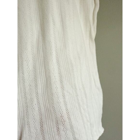 J.Crew | Pointelle short-sleeve T-shirt in Ivory | Sz XXL - Picture 5 of 8